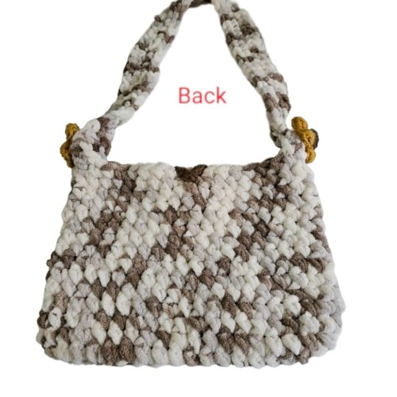 Handmade Crochet Shoulder Bag - Picture 4 of 8